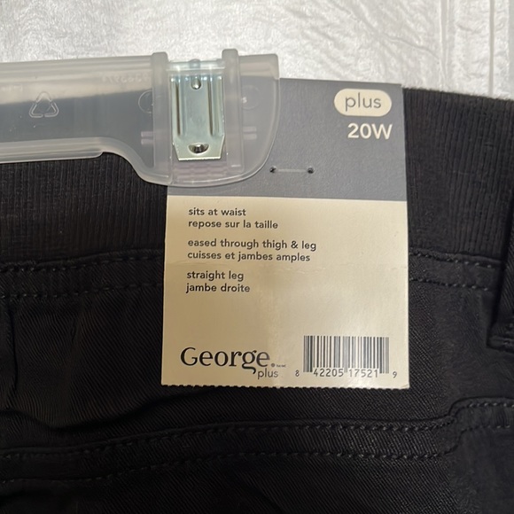 NWT George plus Rayon casual shorts black - Picture 6 of 9